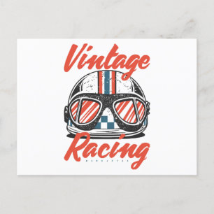 Cartes Pour Fêtes Annuelles Casque de course