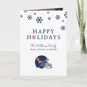 Cartes Pour Fêtes Annuelles Casque de football Ole Miss Bleu foncé