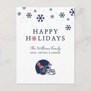 Cartes Pour Fêtes Annuelles Casque de football Ole Miss Bleu foncé