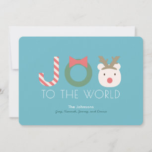 Cartes Pour Fêtes Annuelles Casque de Noël bleu à dos d'ours polaire
