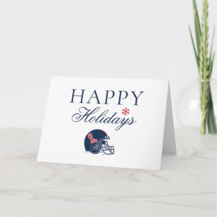 Cartes Pour Fêtes Annuelles Casque Ole Miss Football   bleu foncé