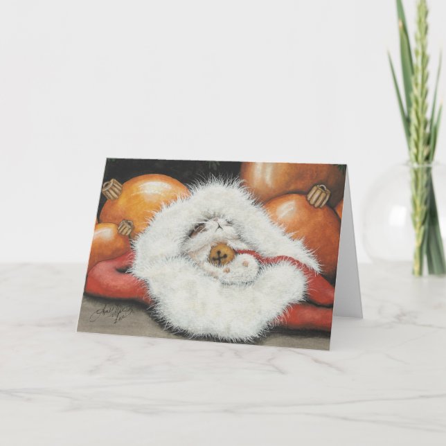 Cartes Pour Fêtes Annuelles Casquette de hamster de tintement de Lil (Devant)