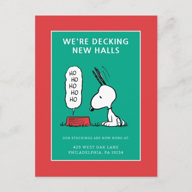 Cartes Pour Fêtes Annuelles Casse-croûte de Noël de Snoopy | Peanuts (Devant)