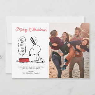 Cartes Pour Fêtes Annuelles Casse-croûte de Snoopy Ho Ho Ho   Peanuts