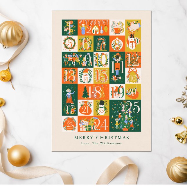Cartes Pour Fêtes Annuelles Casse-noisette de l'Avent personnalisé Noir (Créateur téléchargé)
