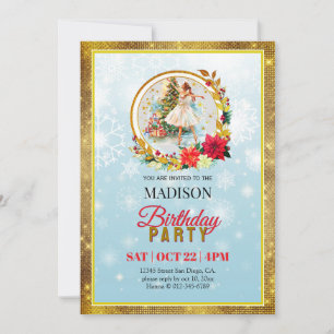 Cartes Pour Fêtes Annuelles Casse-Noisette Noël Ballerine Anniversaire