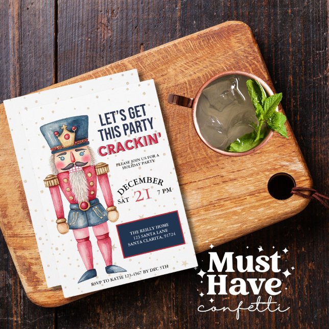 Cartes Pour Fêtes Annuelles Casse-noisettes de Noël, on va faire craquer cette (Créateur téléchargé)