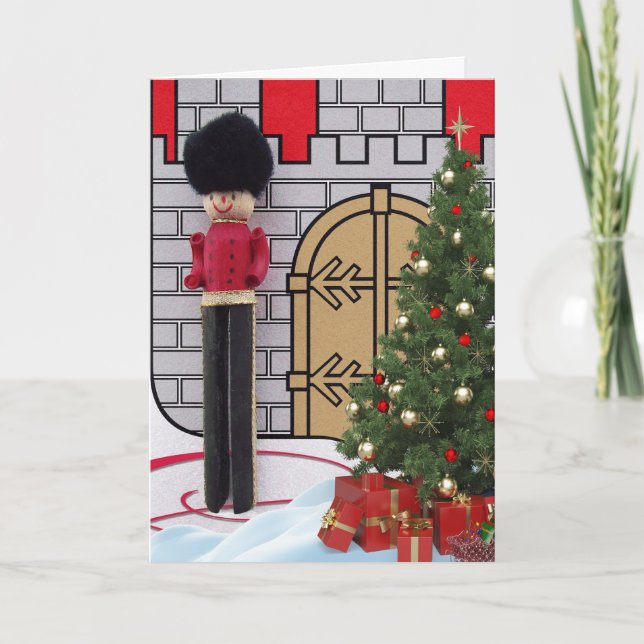 Cartes Pour Fêtes Annuelles Casse-noix à l'entrée du château pour Noël (Devant)