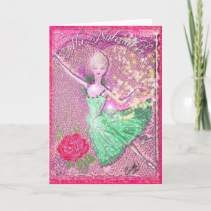 Cartes Pour Fêtes Annuelles Casse-noix pilotant Ballerina-353