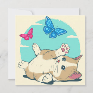 Cartes Pour Fêtes Annuelles Cat