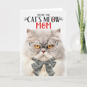 Cartes Pour Fêtes Annuelles Cat perse de crème pour maman pour la fête des mèr