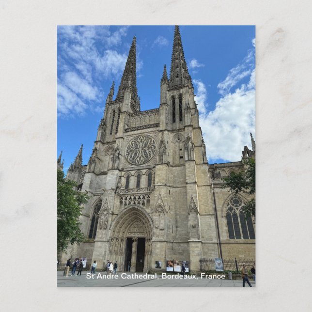 Cartes Pour Fêtes Annuelles Cathédrale de Bordeaux, (Saint-André de Bordeaux)  (Devant)