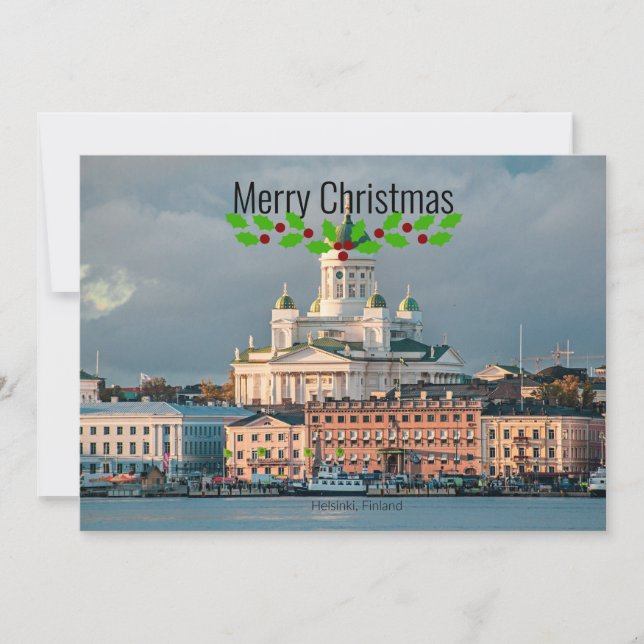 Cartes Pour Fêtes Annuelles Cathédrale d'Helsinki, Finlande, (Devant)