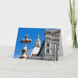 Cartes Pour Fêtes Annuelles Cathédrale italienne recouverte de neige