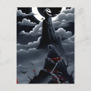 Cartes Pour Fêtes Annuelles Cauchemar avant Halloween paysage, portrait