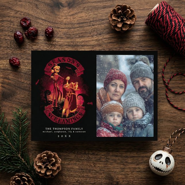 Cartes Pour Fêtes Annuelles Cauchemar avant Noël | Les cris de saison (Créateur téléchargé)