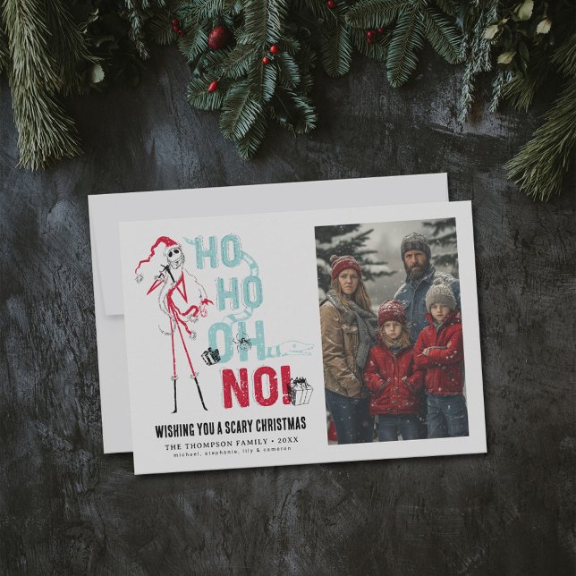 Cartes Pour Fêtes Annuelles Cauchemar avant Noël | Noël effrayant (Card on table)