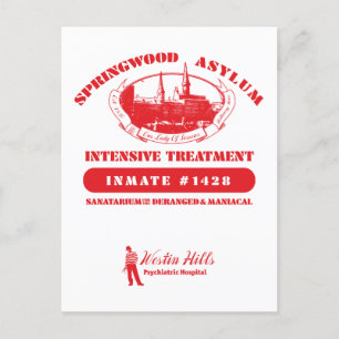 Cartes Pour Fêtes Annuelles Cauchemar sur Elm Street   Asile de Springwood