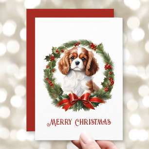Cartes Pour Fêtes Annuelles Cavalier King Charles Spaniel Amoureux des chiens 