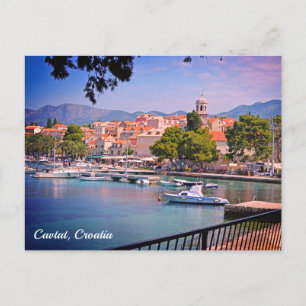 Cartes Pour Fêtes Annuelles Cavtat, Croatie vue sur la ville