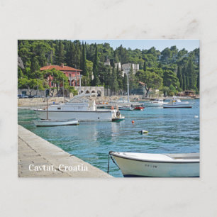 Cartes Pour Fêtes Annuelles Cavtat, Croatie vue sur l'eau