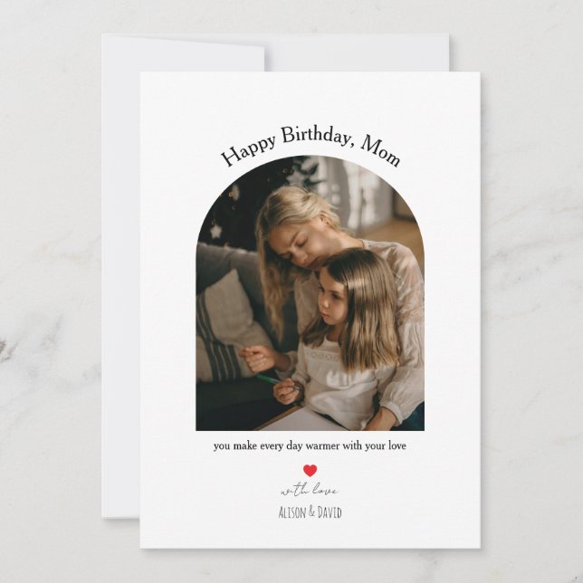 Cartes Pour Fêtes Annuelles Celebrate Mom with a warm, heartfelt birthday card (Devant)