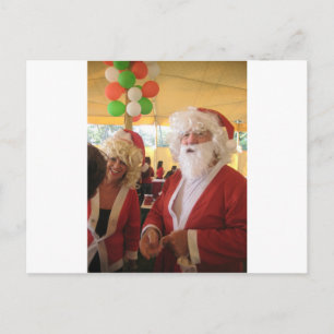 Cartes Pour Fêtes Annuelles Célébration de Noël de père Noël et Mme Claus - Fe