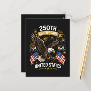 Cartes Pour Fêtes Annuelles Célébration du 250e anniversaire de l'aigle améric