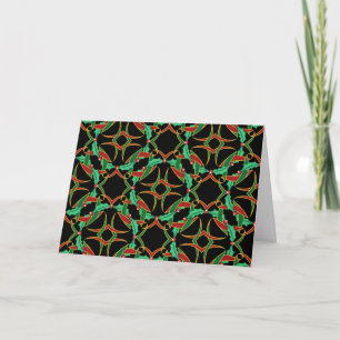 Cartes Pour Fêtes Annuelles Célèbre Noël Holly Wreath Personnalisé