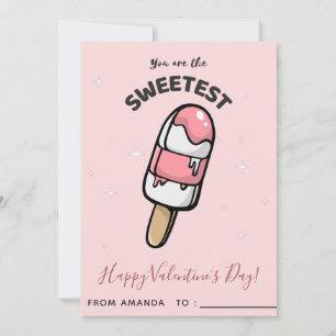 Cartes Pour Fêtes Annuelles Célèbre Popsicle Ice-Cream Cours pour enfants Sain