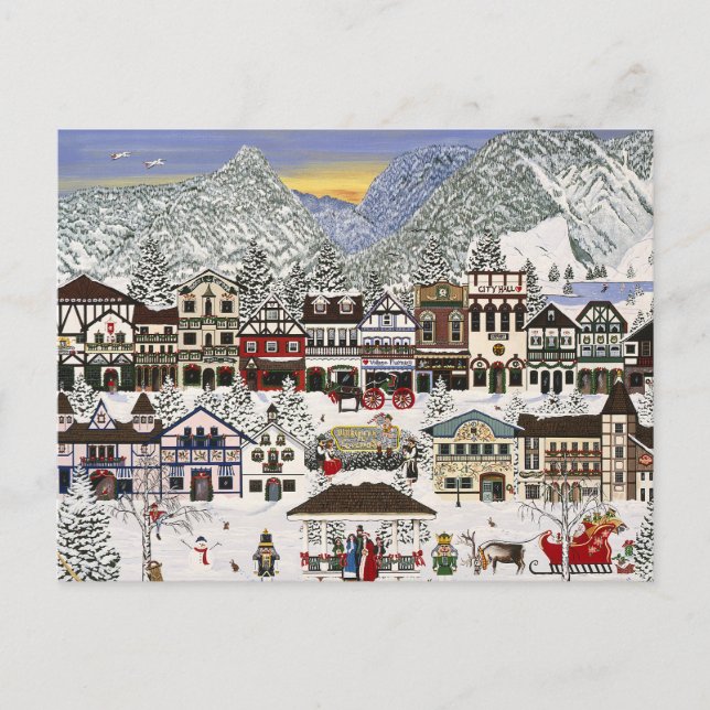 Cartes Pour Fêtes Annuelles Célébrer les vacances à Leavenworth (Devant)