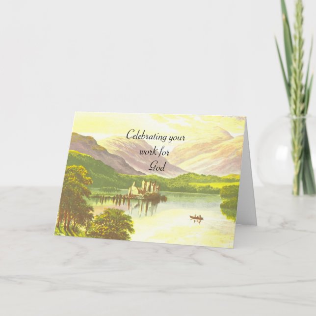 Cartes Pour Fêtes Annuelles Célébrer votre travail pour Dieu (Devant)