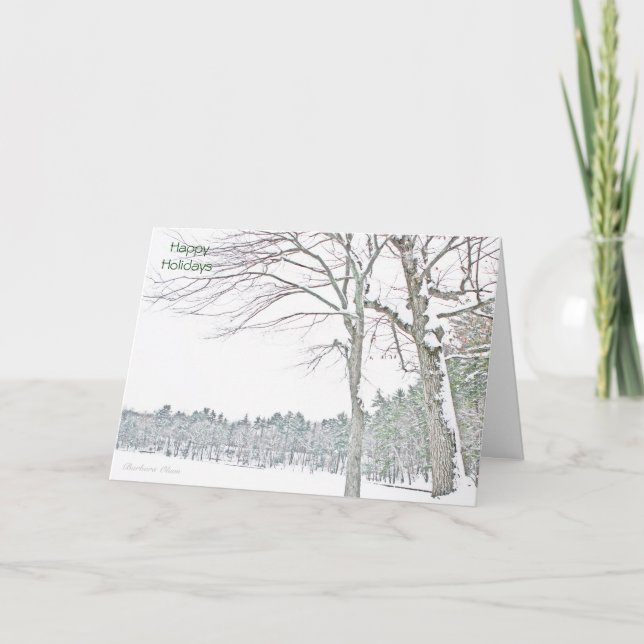 Cartes Pour Fêtes Annuelles Célébrez l'esprit de la saison : Walden Pond (Devant)