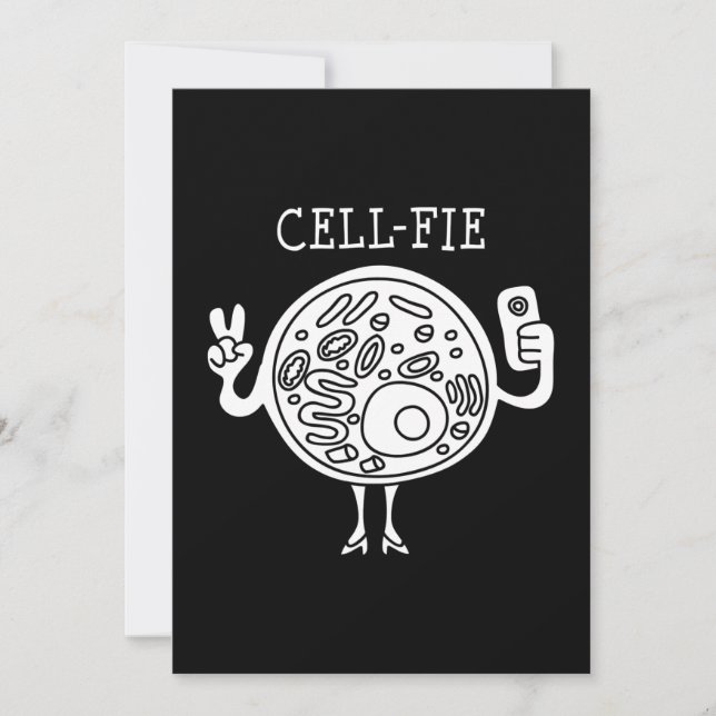 Cartes Pour Fêtes Annuelles cell fie science pun enseignant biologie cadeau ét (Devant)