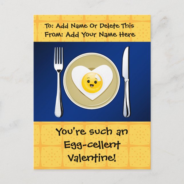 Cartes Pour Fêtes Annuelles Cellule d'oeufs Kawaii Valentine (Devant)