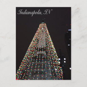 Cartes Pour Fêtes Annuelles Cercle de Lights Tree