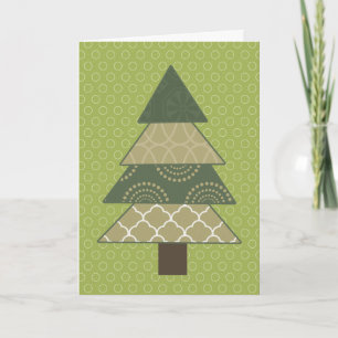 Cartes Pour Fêtes Annuelles Cercles verts de chaux Arbre de Noël