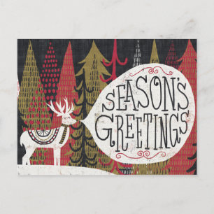 Cartes Pour Fêtes Annuelles Cerf de Noël