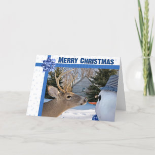 Cartes Pour Fêtes Annuelles Cerf de Noël