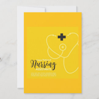 Cartes Pour Fêtes Annuelles Certified Nurse's Aide Week Greeting Card