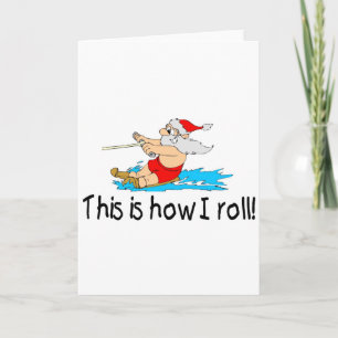 Cartes Pour Fêtes Annuelles C'Est Comme Ça Que Je Passe Du Ski Aquatique Père 