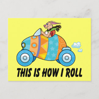 Cartes Pour Fêtes Annuelles C'Est Comme Ça Que Je Roule Le Lapin De Pâques