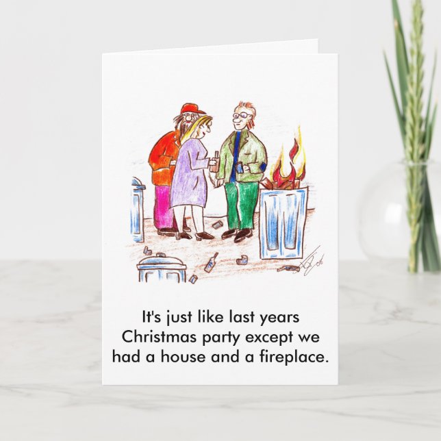 Cartes Pour Fêtes Annuelles C'est comme une fête de dernières années. (Devant)