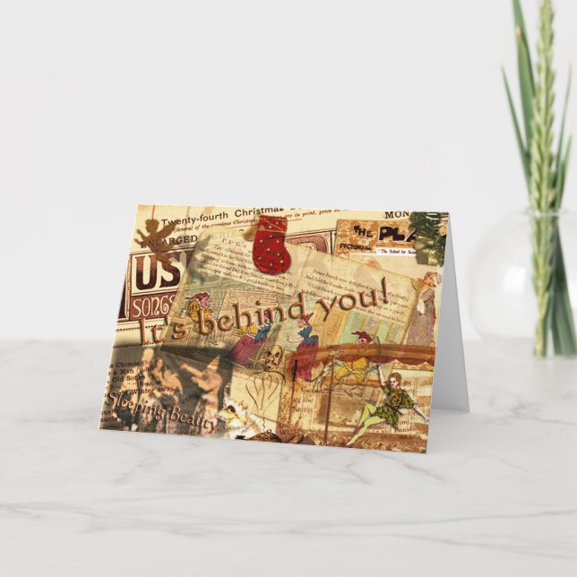 Cartes Pour Fêtes Annuelles C'est Derrière toi ! (Devant)