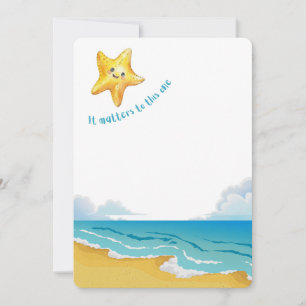Cartes Pour Fêtes Annuelles C'est important pour celui-là, Starfish Story.