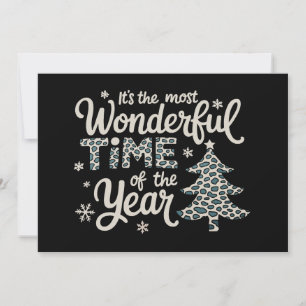 CARTES POUR FÊTES ANNUELLES C'EST LA PLUS MERVEILLEUSE PÉRIODE DE L'ANNÉE DE N