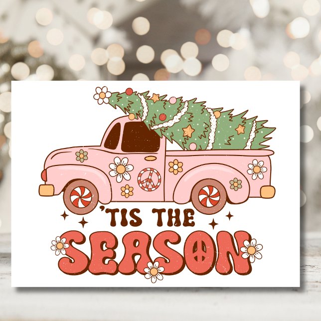 Cartes Pour Fêtes Annuelles C'est la saison de Noël rétro (Créateur téléchargé)