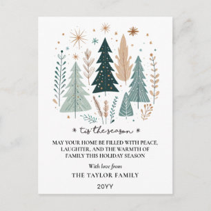 Cartes Pour Fêtes Annuelles C'est la saison des arbres de Noël bohémiens botan