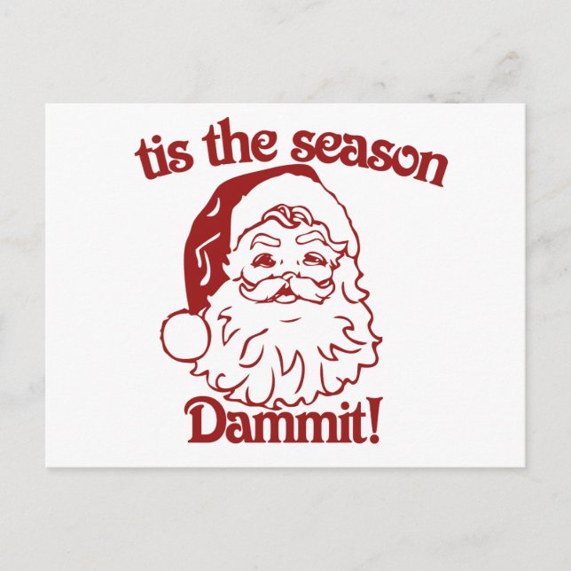 Cartes Pour Fêtes Annuelles C'est la saison drôle Noël (Devant)