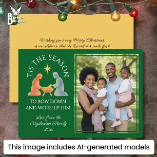 Cartes Pour Fêtes Annuelles C'EST LA SAISON Modern Family Photo Noël